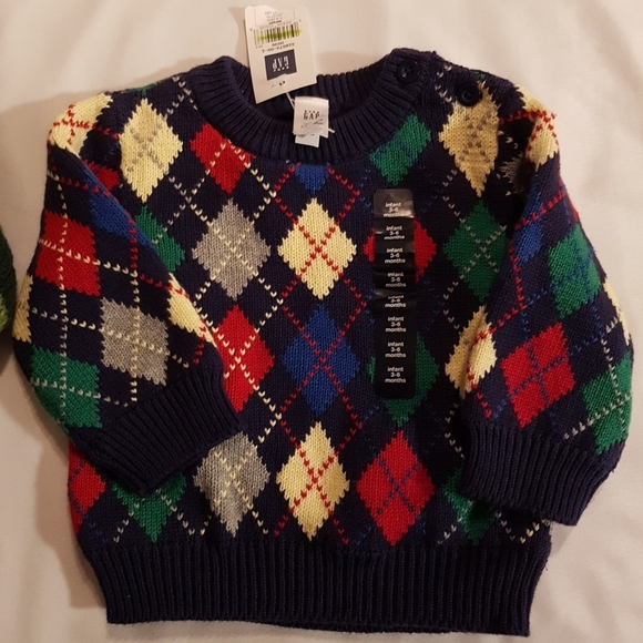 GAP baby 2 knit baby boy 3-6 months boys sweaters - Picture 3 of 8